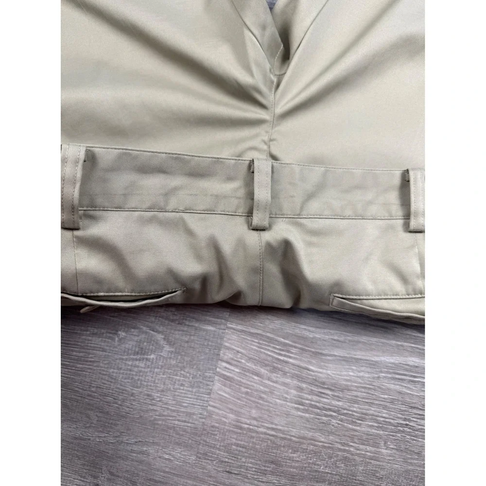 Nike Golf Dri-FIT Pants Mens 36x34 Khaki Tan Flat Front Performance Slacks